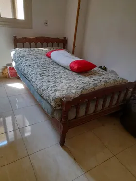 سرير خشب زان١٢٠سم 