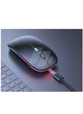 ماوس كمبيوتر لاسلكي W10 قابل للشحن نحيف وصامت