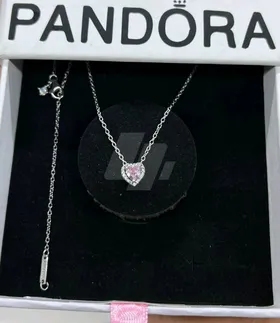 pink heart pandora necklace 