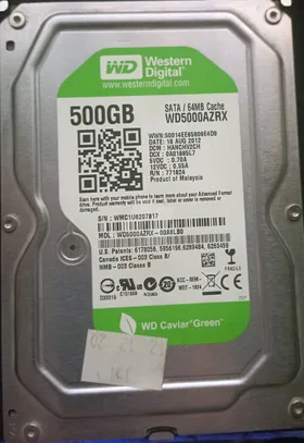 Western Digital Green 500GB ، Health 100%