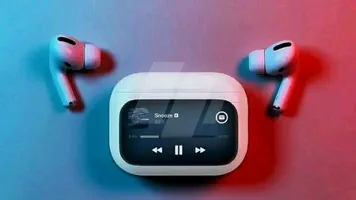 ايربودز بشاشه تحكم في الموسيقي