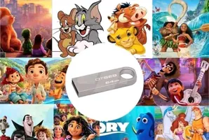 فلاشة كرتون64جيجا فيها اكتر من100+فيلم. 