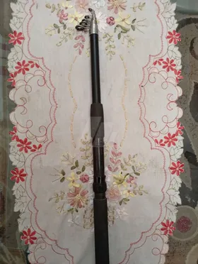 عود كاربون okuma طول 2 متر تليسكوب جاهز على الصيد بدون مكنه 2 بكره خيط 