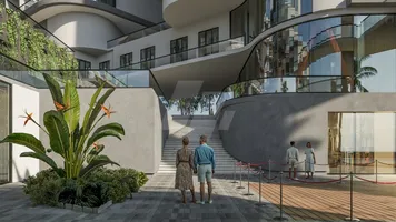 Two-bedroom apartment with a pool view in Hurghada
