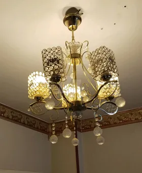 نجفتين كريستال 5لمبات 