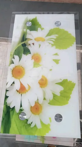 عدد 2 ترابيزة زجاج شكل جميل 