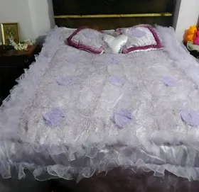 مفرش ستان للعروس 