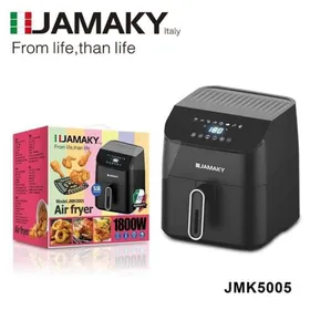  قلاية هوائية جماكي 5.5 لتر، 1800 وات، شاشة ديجيتال - أسود | JMK Air Fryer 