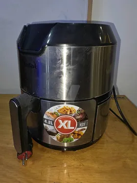 TEFAL Easy Fry Digital Interface 4.2 L Oil-less Fryer, Silver