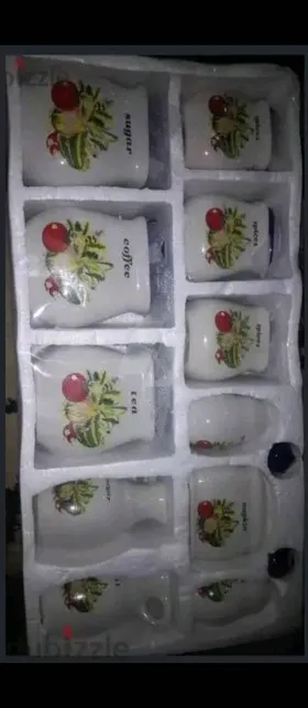 طقم توابل بورسلين 
