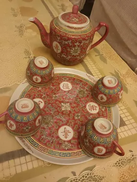 طقم شاي للزينه ديكور