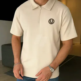 تــ - شيرت بـولو مضلع Fady