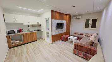 استديو كبير غرفة وريسبشن وحمام ومطبخ