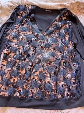 darkwin black soirée blouse with straus