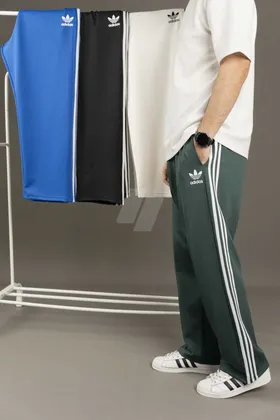 بنطلون Adidas wide leg الخامة غطس مستورد موديل شيك جداً تريندي تقفيل محترم 