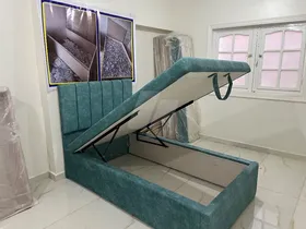 سرير متر وعشرين في اتنين متر بميكانيزم 