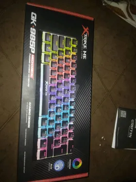 عرض التضحيه ﴿ ماوس جيمينج RGB + كيبورد ميكانيكال blue switch+ ماوس باد هديه )
