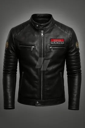 جاكيت جلد رجالي تصميم ستايل رايدر العصري