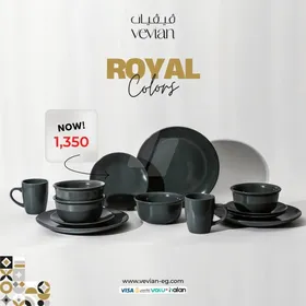 طقمين عشاء بورسلين، الطقم 16قطعة