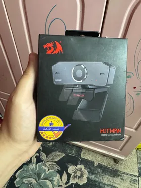 Redragon GW800 1080P Webcam with Built-in Dual Microphone 360-Degree Rotation