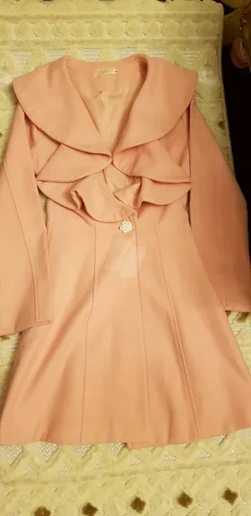 كوت صوف ناعم لون روز مميز  