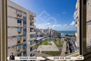 شقة للايجار المفروش 100 م سيدي جابر ( عمارات الضباط  الجزء الاستثمارى  ) 