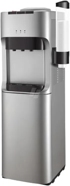 FRESH WATER DISPENSER 3 SPIGOTS WITH CABIN GREY FW-16VCDH-with Cup Holder